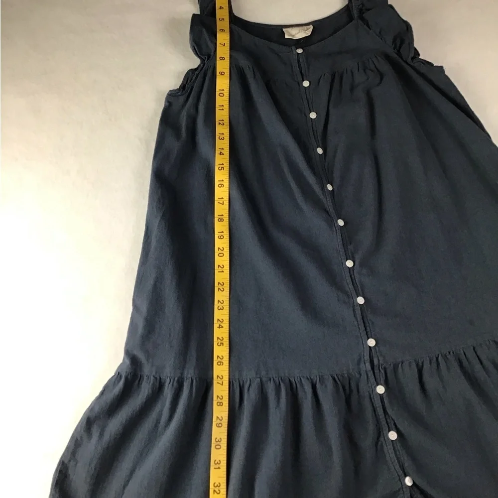 Universal Thread Blue Ruffle Buttoned Mini Dress - Picture 7 of 8